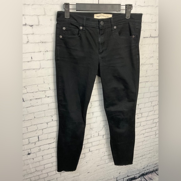 Gap 1969 Jeans Women's Size 27R True Skinny Ankle Mid Rise Black Denim P… - Picture 3 of 11